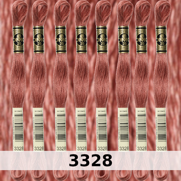 DMC Six Strand Embroidery Floss Columns 1, 2, and 3 on DMC chart