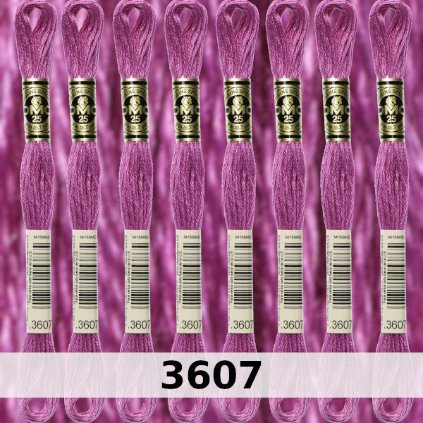 DMC Six Strand Embroidery Floss Columns 1, 2, and 3 on DMC chart