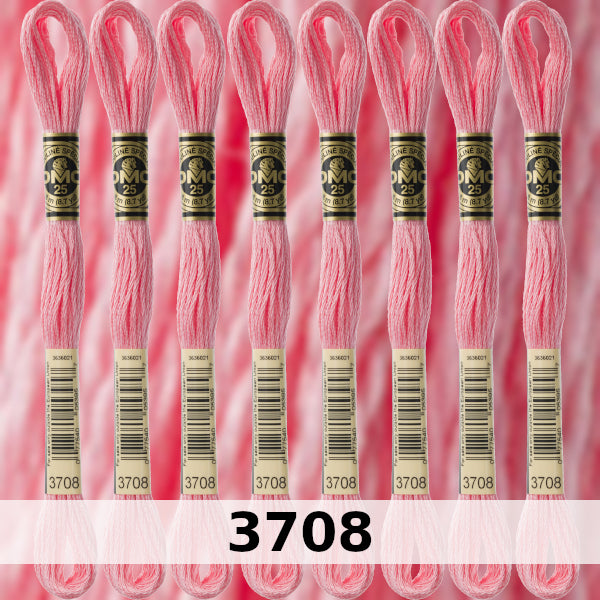 DMC Six Strand Embroidery Floss Columns 1, 2, and 3 on DMC chart