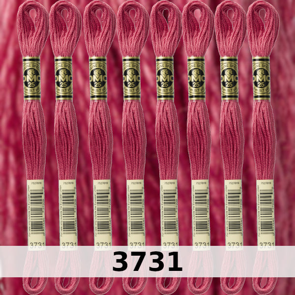 DMC Six Strand Embroidery Floss Columns 1, 2, and 3 on DMC chart