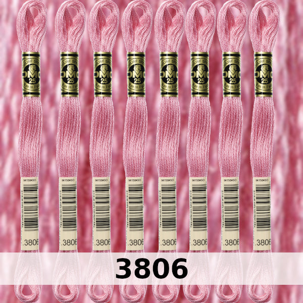 DMC Six Strand Embroidery Floss Columns 1, 2, and 3 on DMC chart