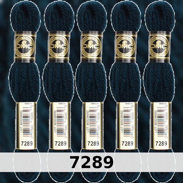 DMC Tapestry Wool 2 - Columns 5, 6, 7, and 8 on shade card