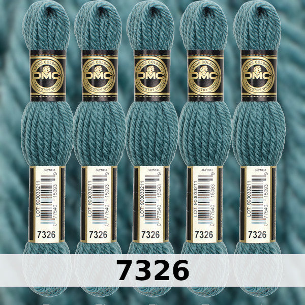 DMC Tapestry Wool 2 - Columns 5, 6, 7, and 8 on shade card