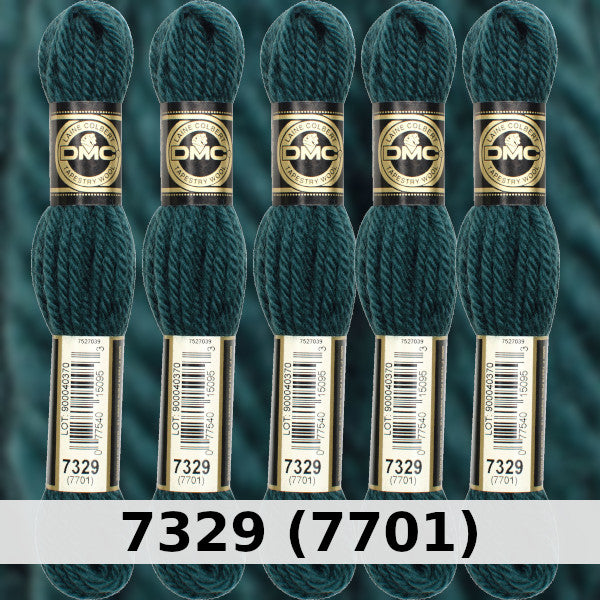 DMC Tapestry Wool 2 - Columns 5, 6, 7, and 8 on shade card