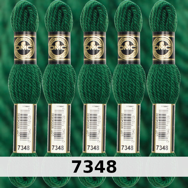 DMC Tapestry Wool 3 - columns 9, 10, 11, and 12 on shade card