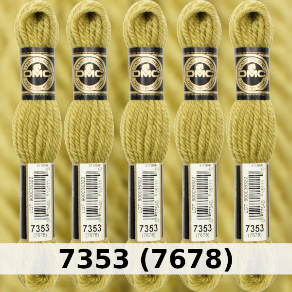 DMC Tapestry Wool 3 - columns 9, 10, 11, and 12 on shade card