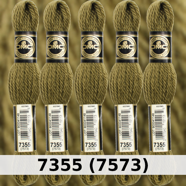 DMC Tapestry Wool 3 - columns 9, 10, 11, and 12 on shade card