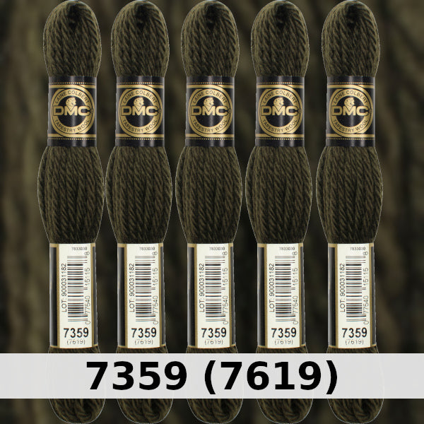 DMC Tapestry Wool 3 - columns 9, 10, 11, and 12 on shade card