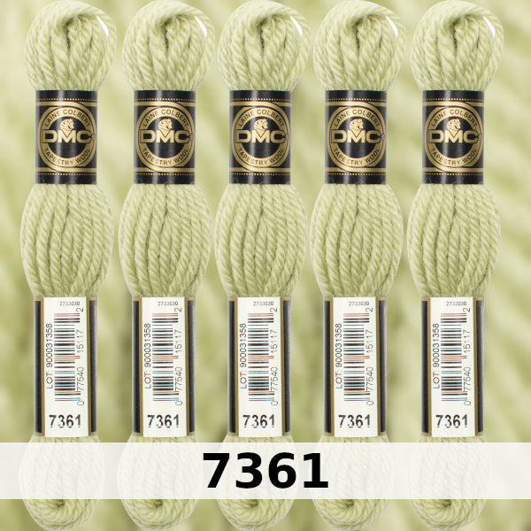 DMC Tapestry Wool 3 - columns 9, 10, 11, and 12 on shade card