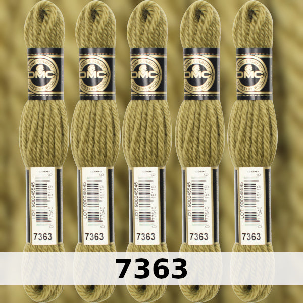 DMC Tapestry Wool 3 - columns 9, 10, 11, and 12 on shade card