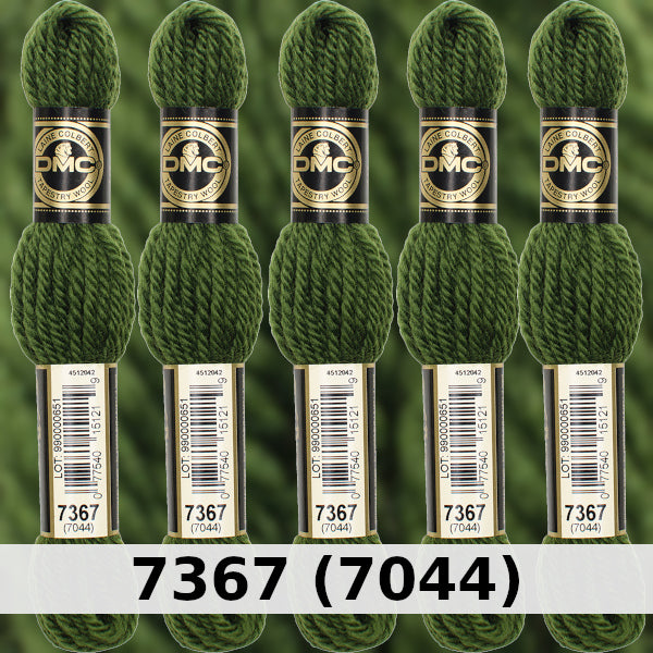 DMC Tapestry Wool 3 - columns 9, 10, 11, and 12 on shade card