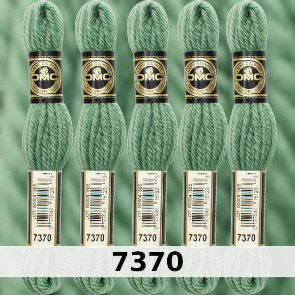 DMC Tapestry Wool 3 - columns 9, 10, 11, and 12 on shade card