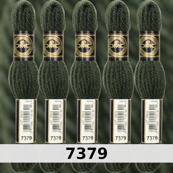 DMC Tapestry Wool 3 - columns 9, 10, 11, and 12 on shade card