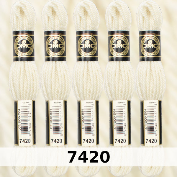 DMC Tapestry Wool 3 - columns 9, 10, 11, and 12 on shade card