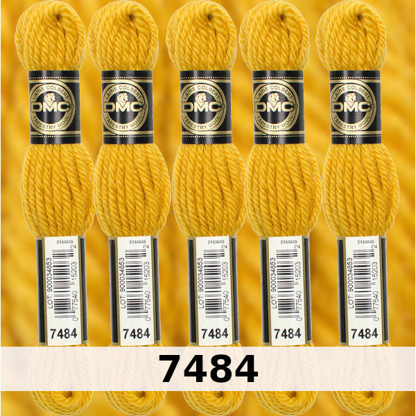 DMC Tapestry Wool 3 - columns 9, 10, 11, and 12 on shade card