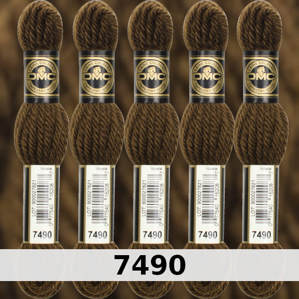 DMC Tapestry Wool 3 - columns 9, 10, 11, and 12 on shade card