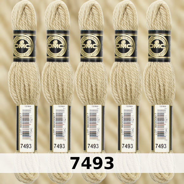 DMC Tapestry Wool 3 - columns 9, 10, 11, and 12 on shade card
