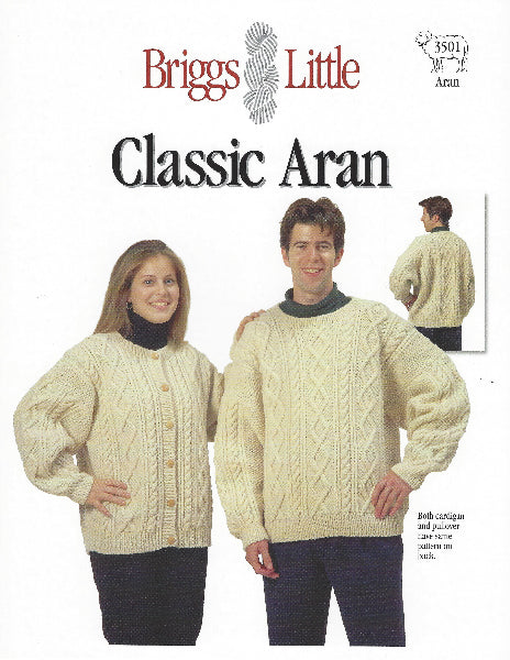 Briggs & Little Unisex Classic Aran Sweater or Cardigan
