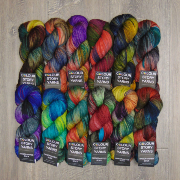 Sale Colour Story Handpainted Sock