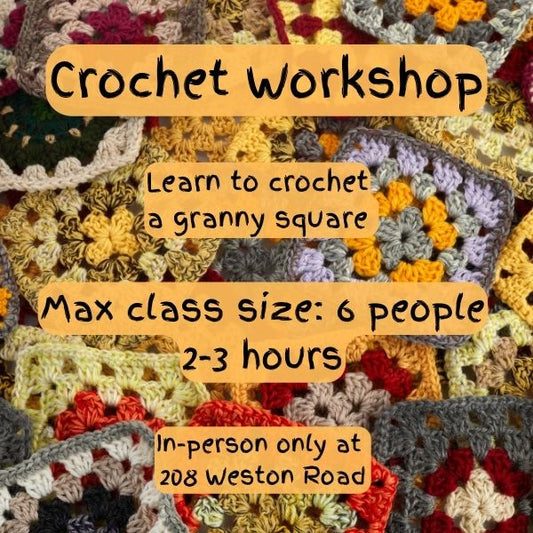 Crochet Workshop at Romni Wools 208 Weston Road
