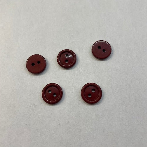 Plastic small brick buttons 15mm (1/2