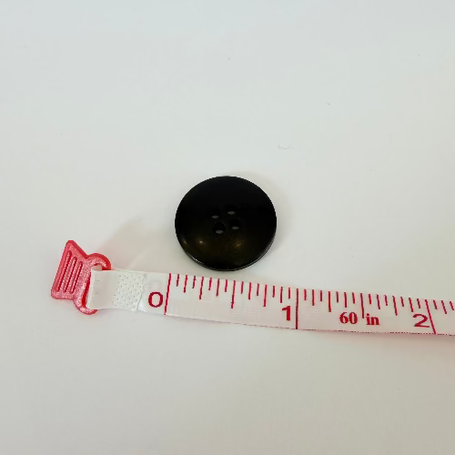 Basic Black Plastic Buttons 20mm (3/4")