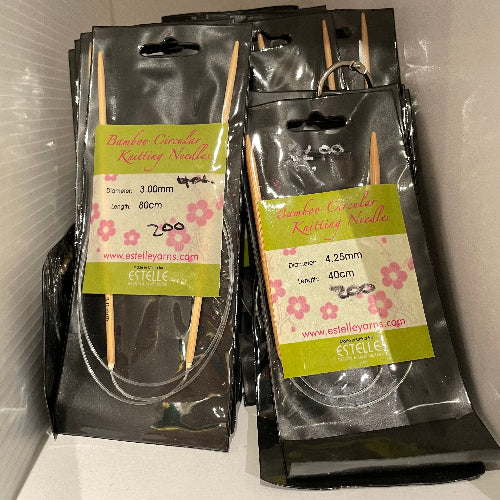 SALE - Estelle Bamboo Fixed Circular Knitting Needles