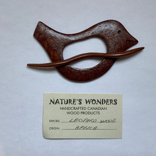 Nature's Wonders Handmade Wooden Shawl Pins