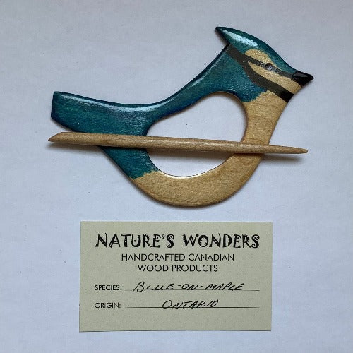 Nature's Wonders Handmade Wooden Shawl Pins