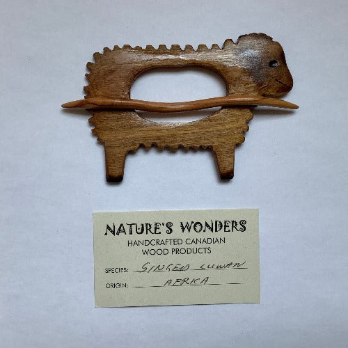 Nature's Wonders Handmade Wooden Shawl Pins
