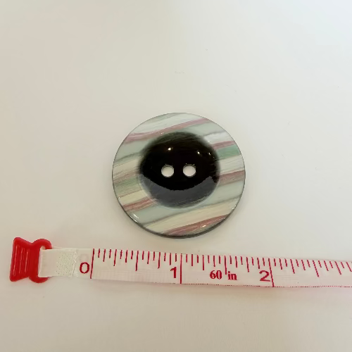 Large plastic marbled on black buttons 45mm (1 6/8")