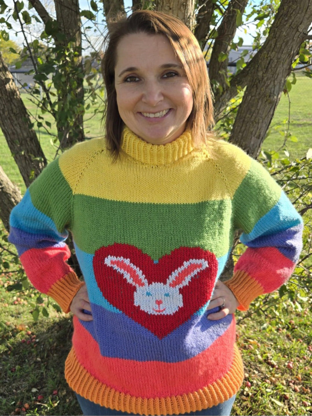 Mollie's Sweater Heart and Bunny Stitch Pattern