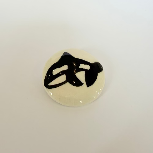 Ceramic Orca Hand Painted buttons