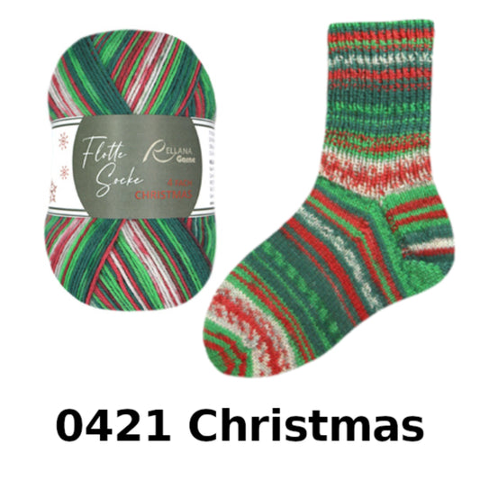 Rellana Garne Flotte Socke Christmas 4-ply
