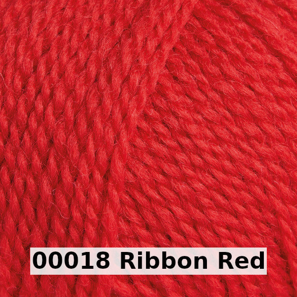 colour swatch 00018-ribbon-red-rowan-selects-norwegian-wool-natural-wool-yarn-dk-double-knit-size-3