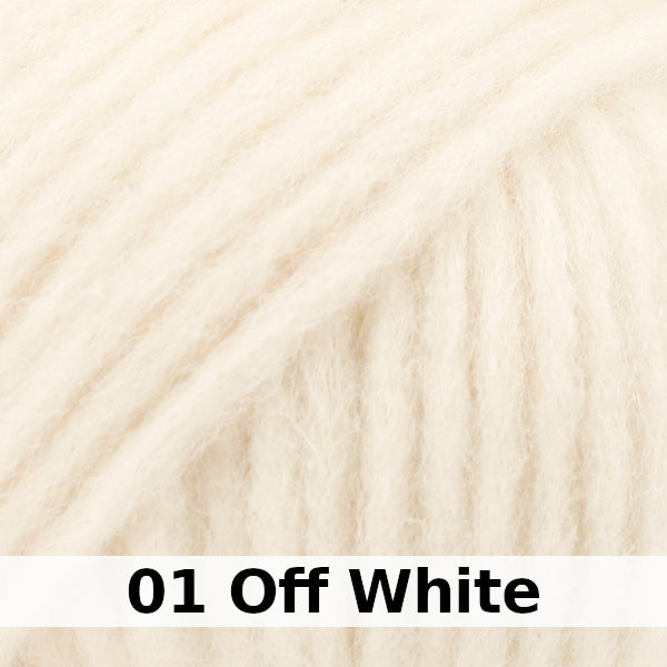 colour swatch 01-off-white-drops-garnstudio-wish-blow-yarn-chunky-cotton-alpaca