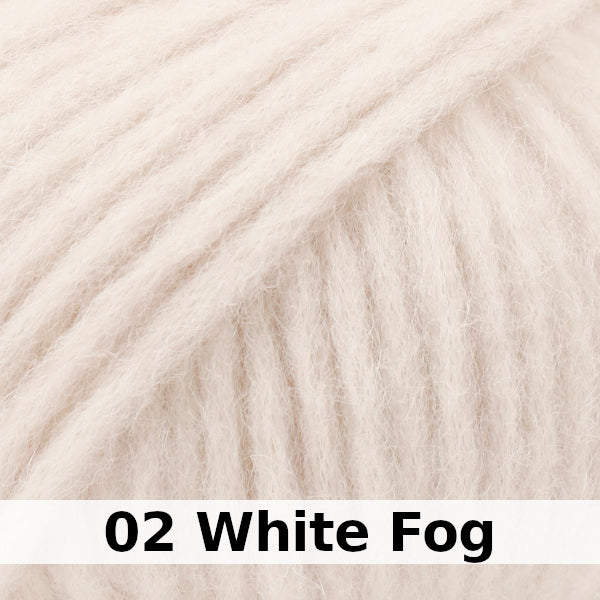colour swatch 02-white-fog-drops-garnstudio-wish-blow-yarn-chunky-cotton-alpaca