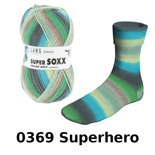 Lang Supersoxx 6-ply Comics