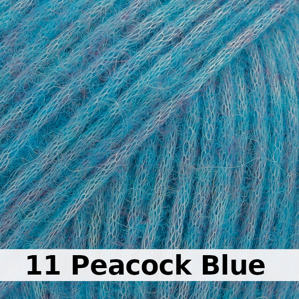 colour swatch 11-peacock-blue-garnstudio-drops-air-aran-medium-blow-yarn-merino-wool-alpaca-garn-studio-yarn