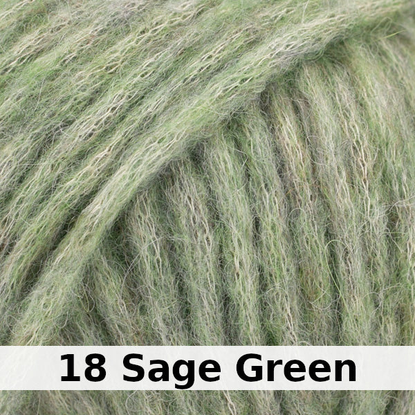 colour swatch 18-sage-green-drops-garnstudio-wish-blow-yarn-chunky-cotton-alpaca