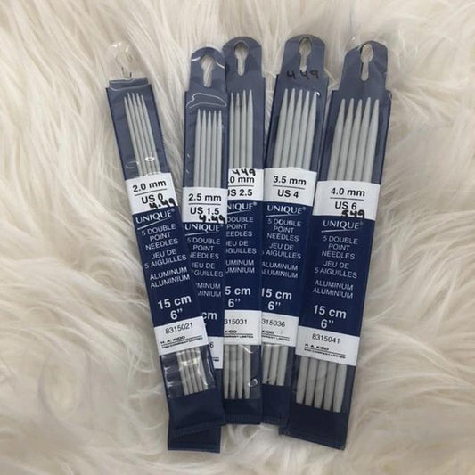 Unique Knitting Double Pointed Needles 15cm (6")