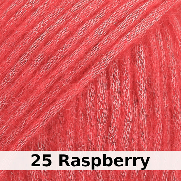 colour swatch 25-raspberry-garnstudio-drops-air-aran-medium-blow-yarn-merino-wool-alpaca-garn-studio-yarn