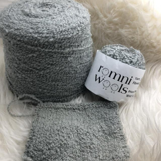 Grey Boucle Cone Yarn