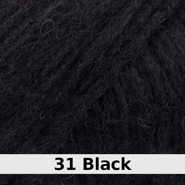 colour swatch 31-black-garnstudio-drops-air-aran-medium-blow-yarn-merino-wool-alpaca-garn-studio-yarn