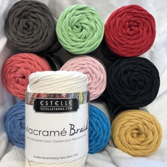 Estelle Macrame Braid 4mm Cord - alternate dye lots
