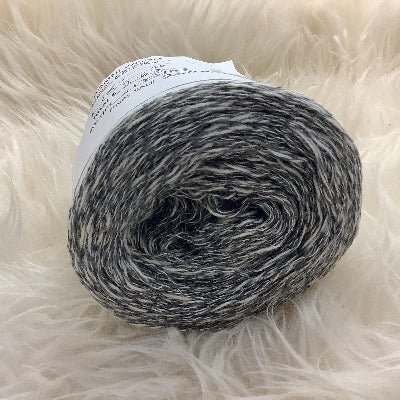 Grey Faded Denim Cotton Cone Yarn