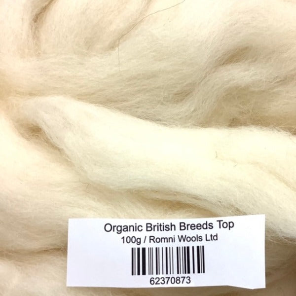 Organic British Breeds Wool Top
