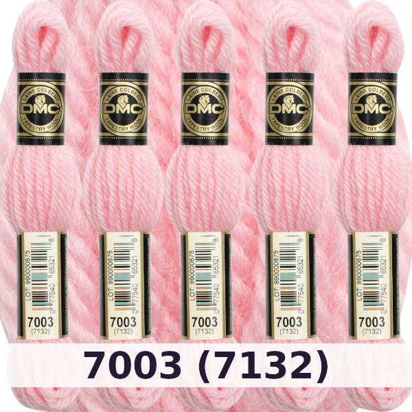 3 Skeins - DMC Laine Tapestry Yarn 100% Virgin Wool Light Brown Color 7463