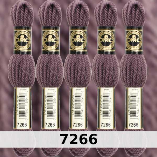 DMC Tapestry Wool 1 - Columns 1, 2, 3, and 4 on shade card