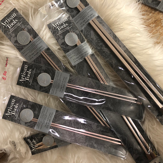 SALE Boye Artisan Tools Single Point Knitting Needles (Square, Incorrectly Sized)